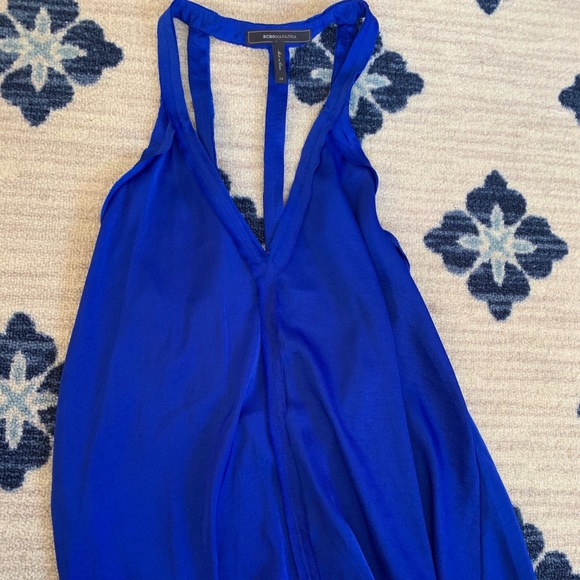 BCBGMaxAzria Tops - BCBG MAXAZRIA royal blue silk open back tank BCBGMaxAzria Tops - BCBG MAXAZRIA royal blue silk open back tank